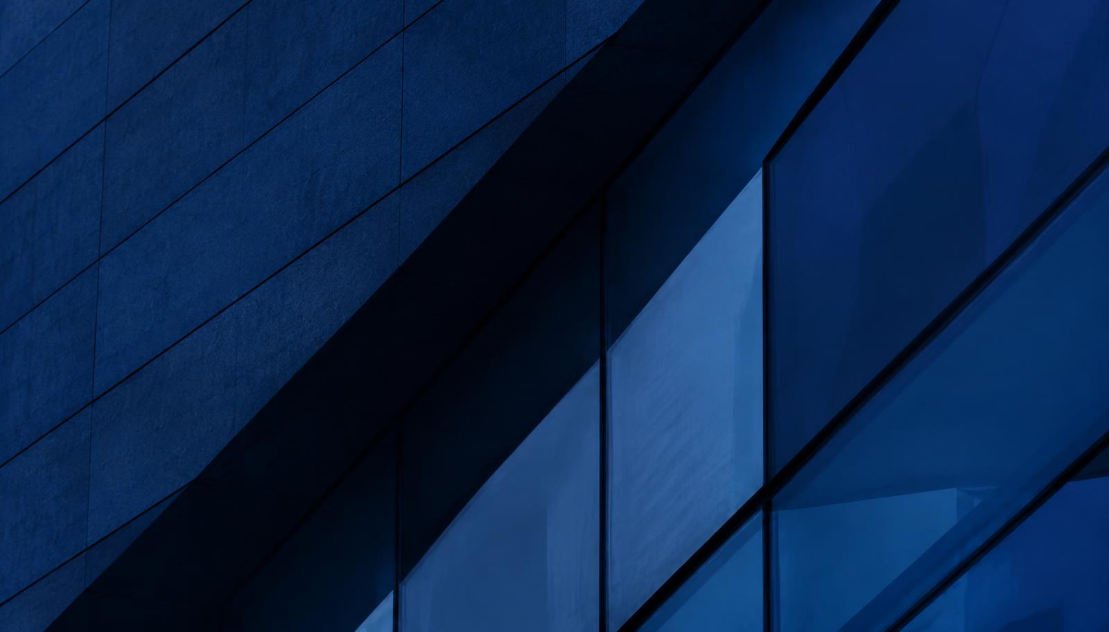 Detail of a modern building façade